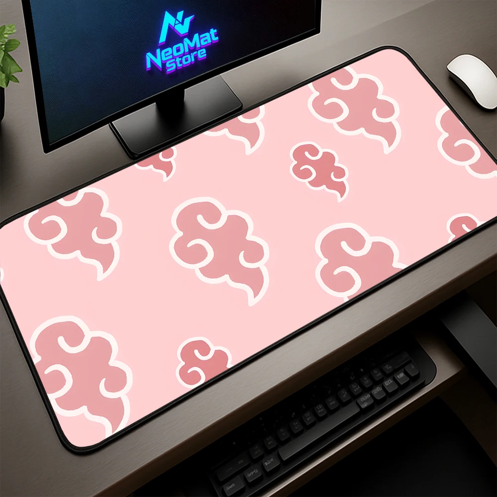 

Pink Xxl Mouse Pad Gaming Accessories Anime Carpet 80x30 Desk Mat Large Kawaii Gamer Room Decoration Girl Extended Pad 900x400