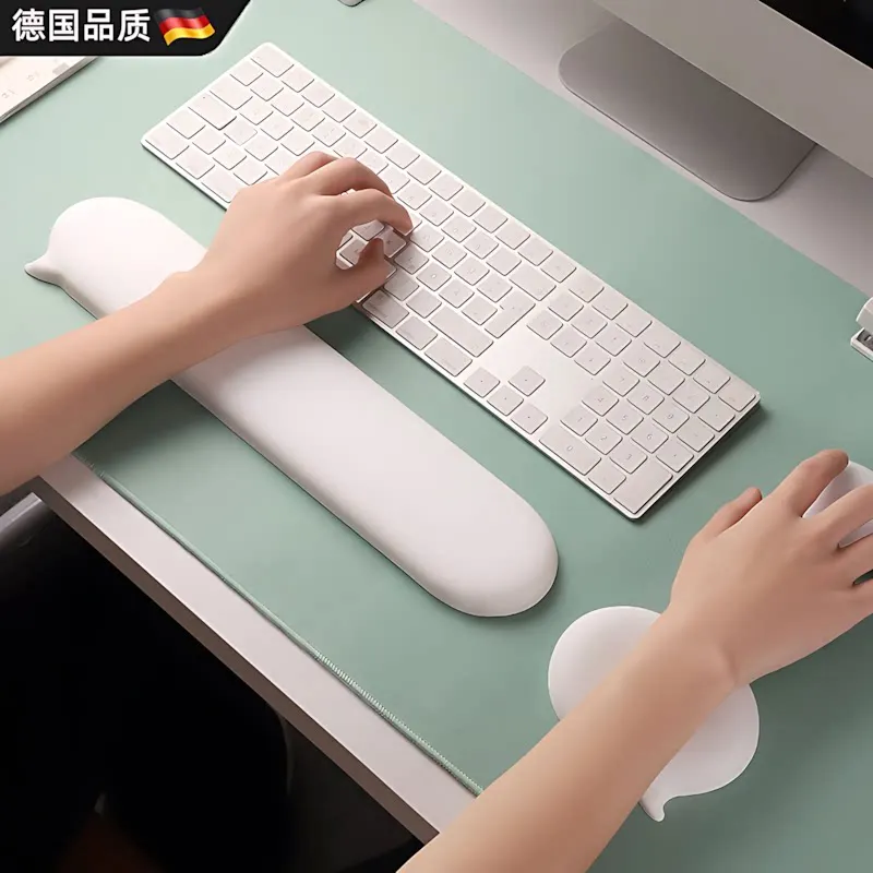 Custom German Silicone 3D Mouse Wrist Rest, Ergonomic Gel Wrist Support for Office Computer, Tendonitis Relief Pad Unisex Gift