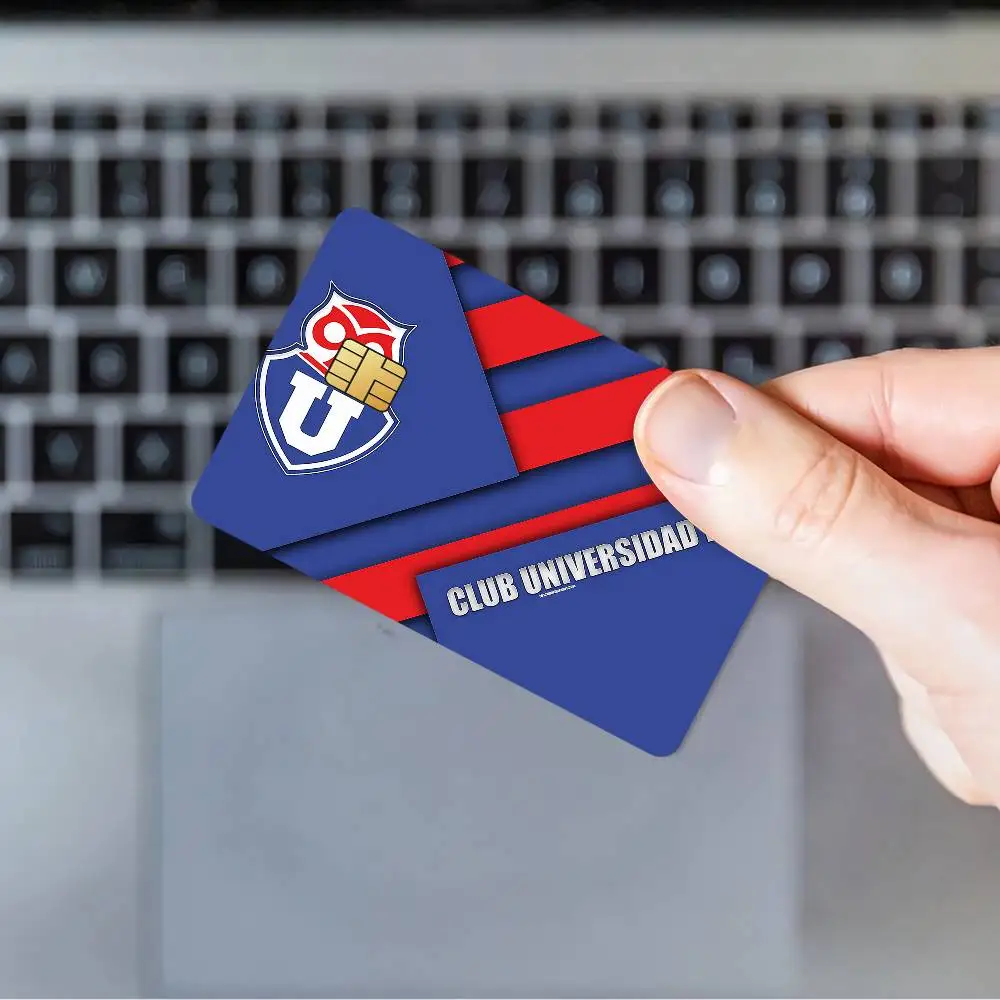 Club u-Universidad de Chile Waterproof Film Skin Card Stickers Cover Credit 4PCS Debit Front Decoration Bank Bus Pass
