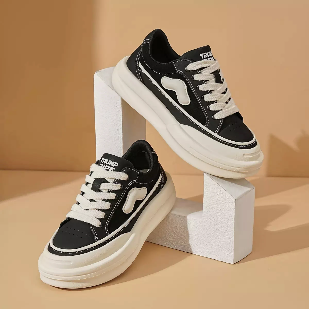 

Модные дышащие мужские повседневные кроссовки на толстой подошве с сетчатым верхом для весеннего отдыха, увеличивающие рост, удобные кеды