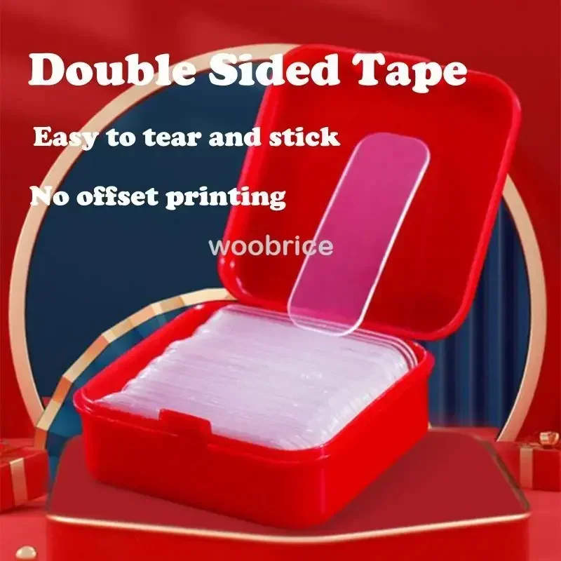 60Pcs Double Sided Adhesive Tape Nano Reusable Super Strong Transparent Wall Stickers WaterProof Widely Used Wall Mount Sticker