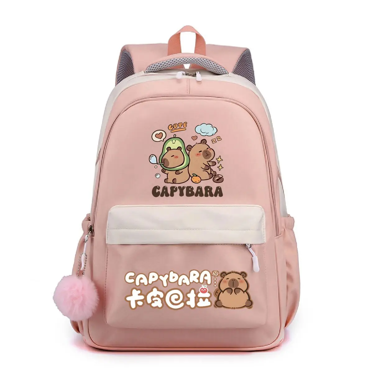 

Capybara Lovers Backpack Children Teeneger Girls Leisure Schoolbags Cute Cartoon Capybara School Backpack Gift Women Travel Bags