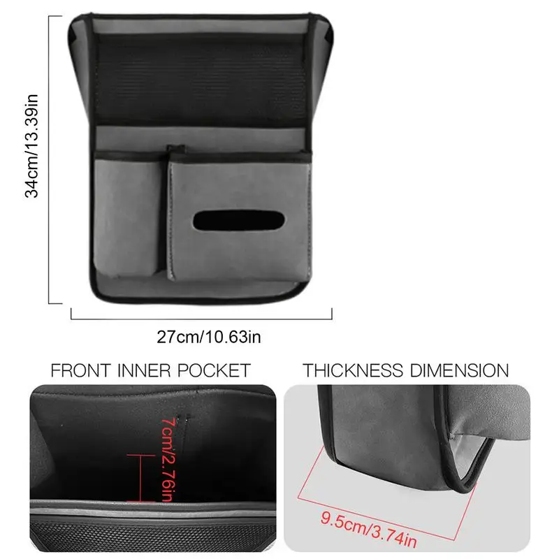 Middle Console Organizer Multifunctional Car Armrest Storage Car Organizer Between Seat Organizer Car Purse Holder Between Seats image 6