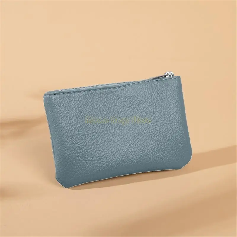

X90D Coin Purse with Zipper PU Leather Money Bag Wallet for Daily Use