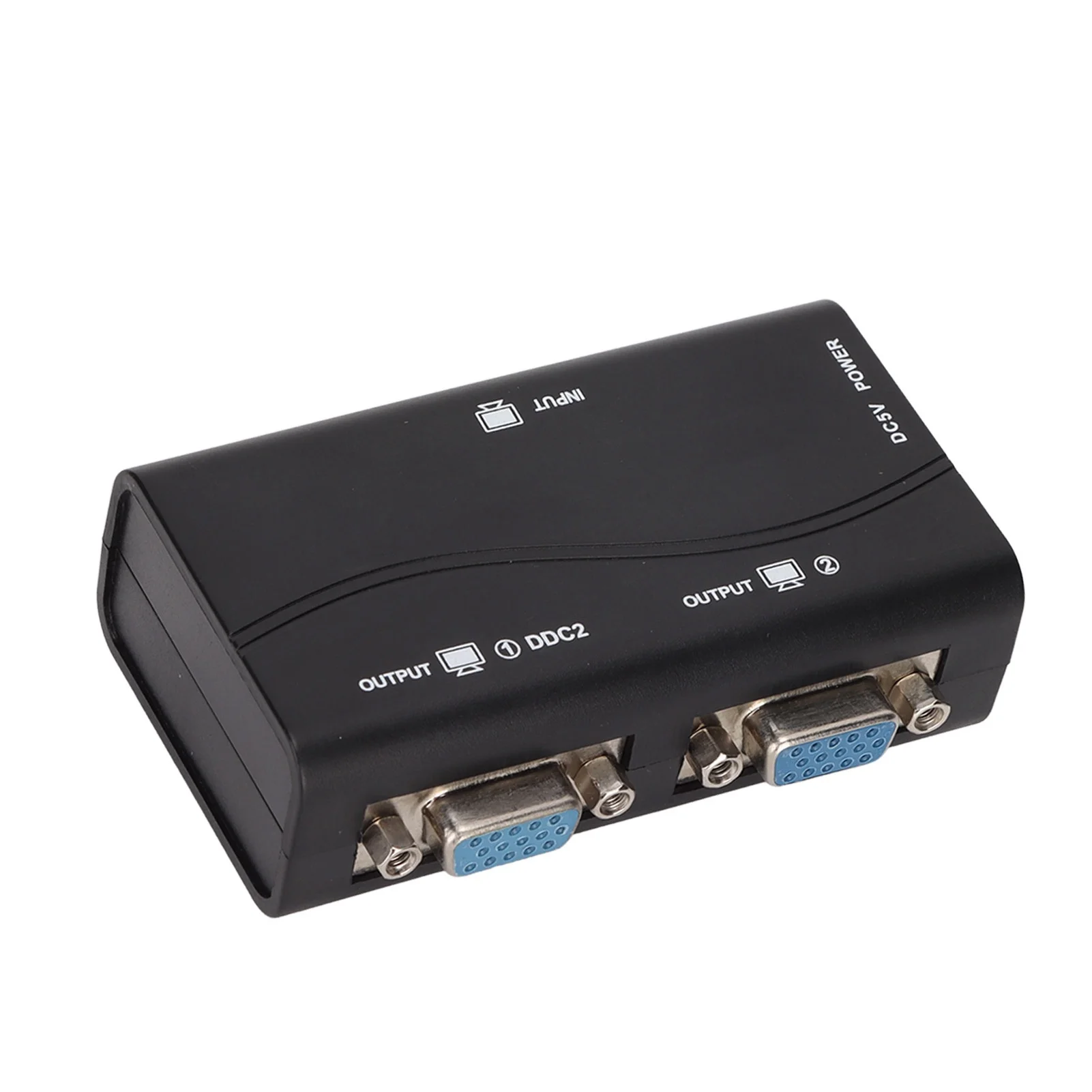 USB Powered VGA Splitter 1 in 2 out Video Distributor for Screen Duplication 250 MHz 1920x1440 1080P Resolution view 6