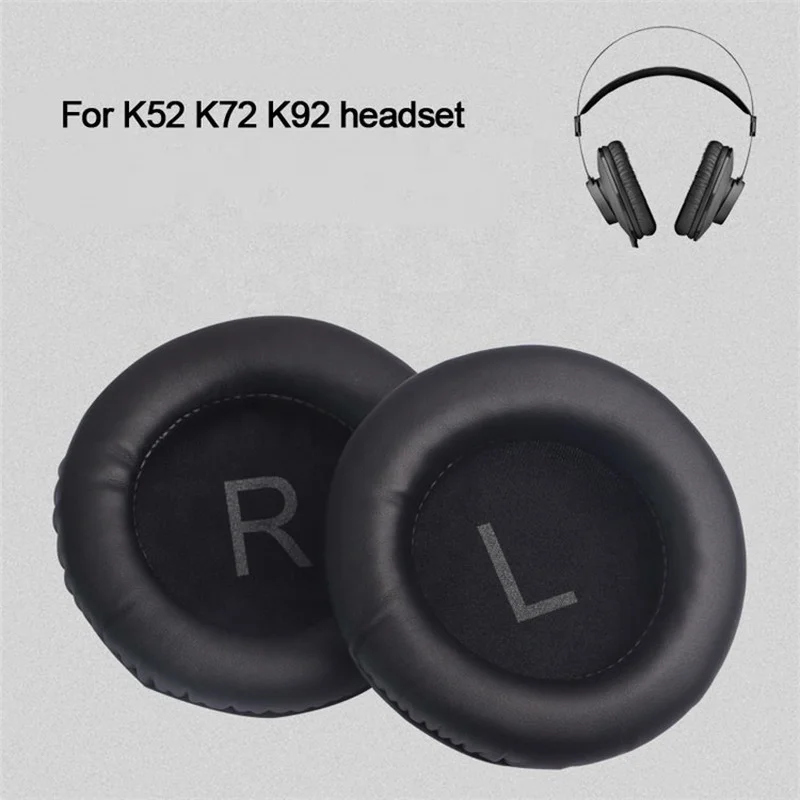 Replacement leather foam ear Cushion Earpads Ear Pads for AKG K240 K52  K92 Headset