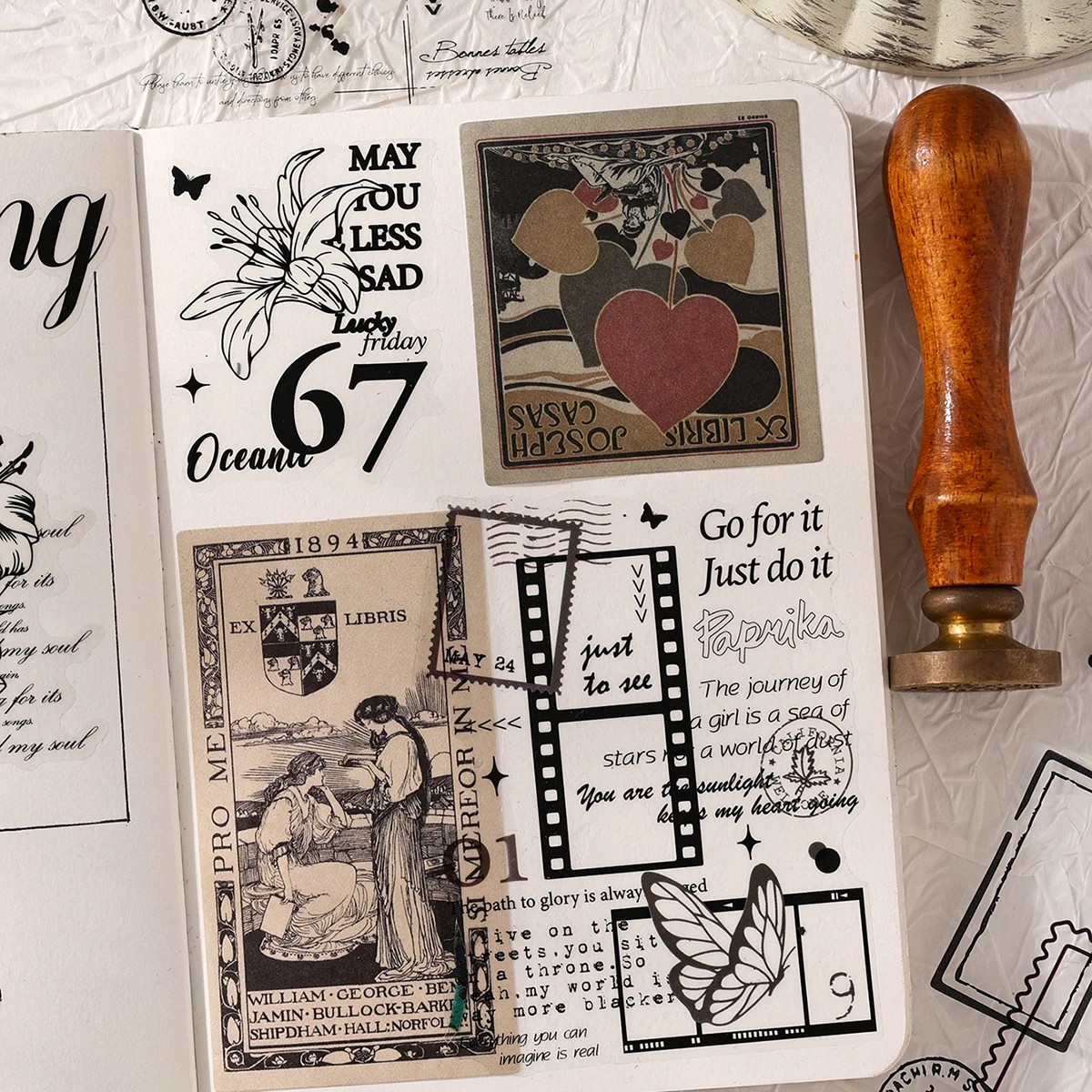 4 Rollen/Karton, kreatives Retro-PET-Washi-Tape, geeignet für DIY-Planer und Geschenkbox-Dekorationen, exquisit stilvoll