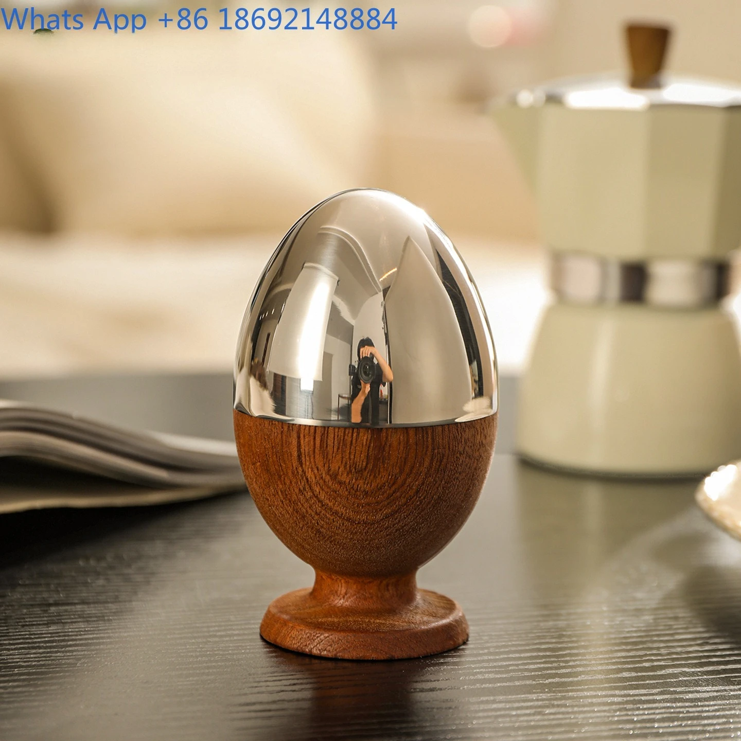 Oval Toothpick Holder Luxury Wooden Storage Box for Home Use Ebony Design