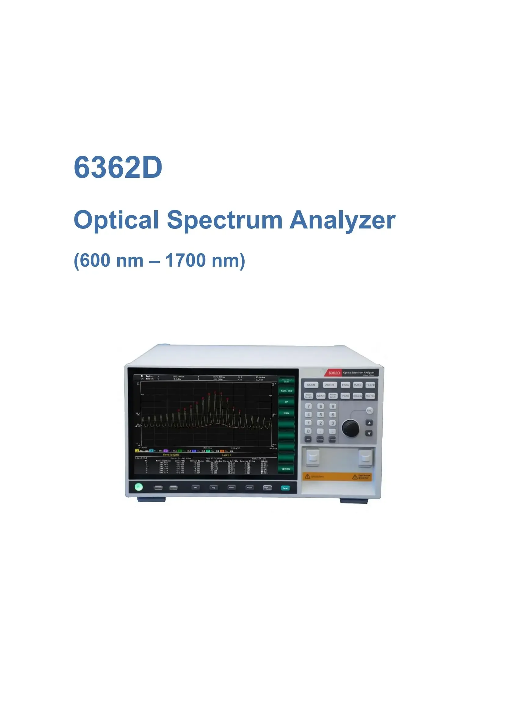 Optical Spectrum Analyzers