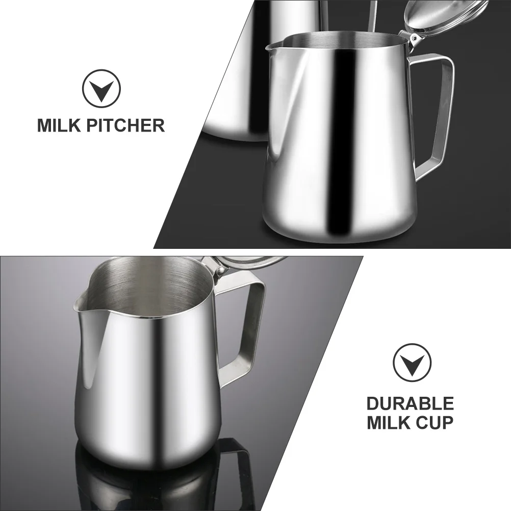 

Pull Flower Cup Stainless Cups Mug with Cappuccino Milk Frothing Pitcher