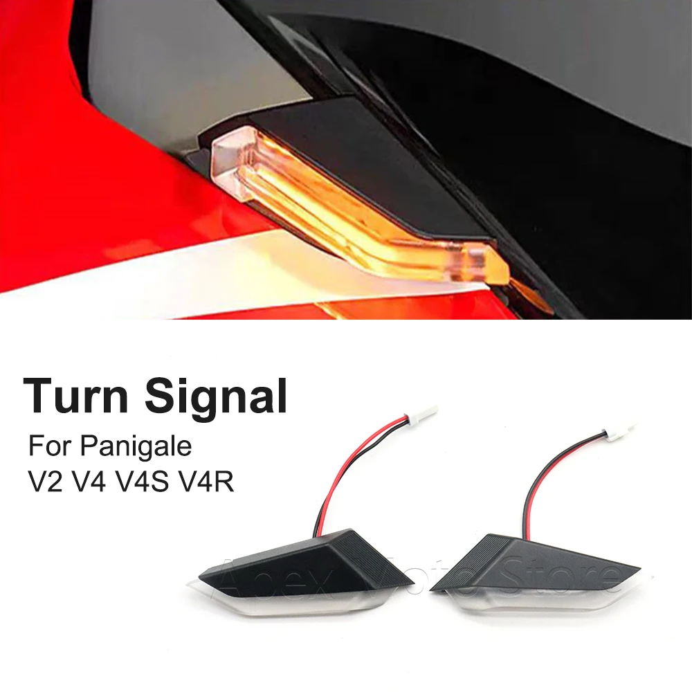 

For Ducati Panigale V2 V4 V4S V4R LED Turn Signal Light Indicator Flasher Blinker Lamp Motorcycle Accessories