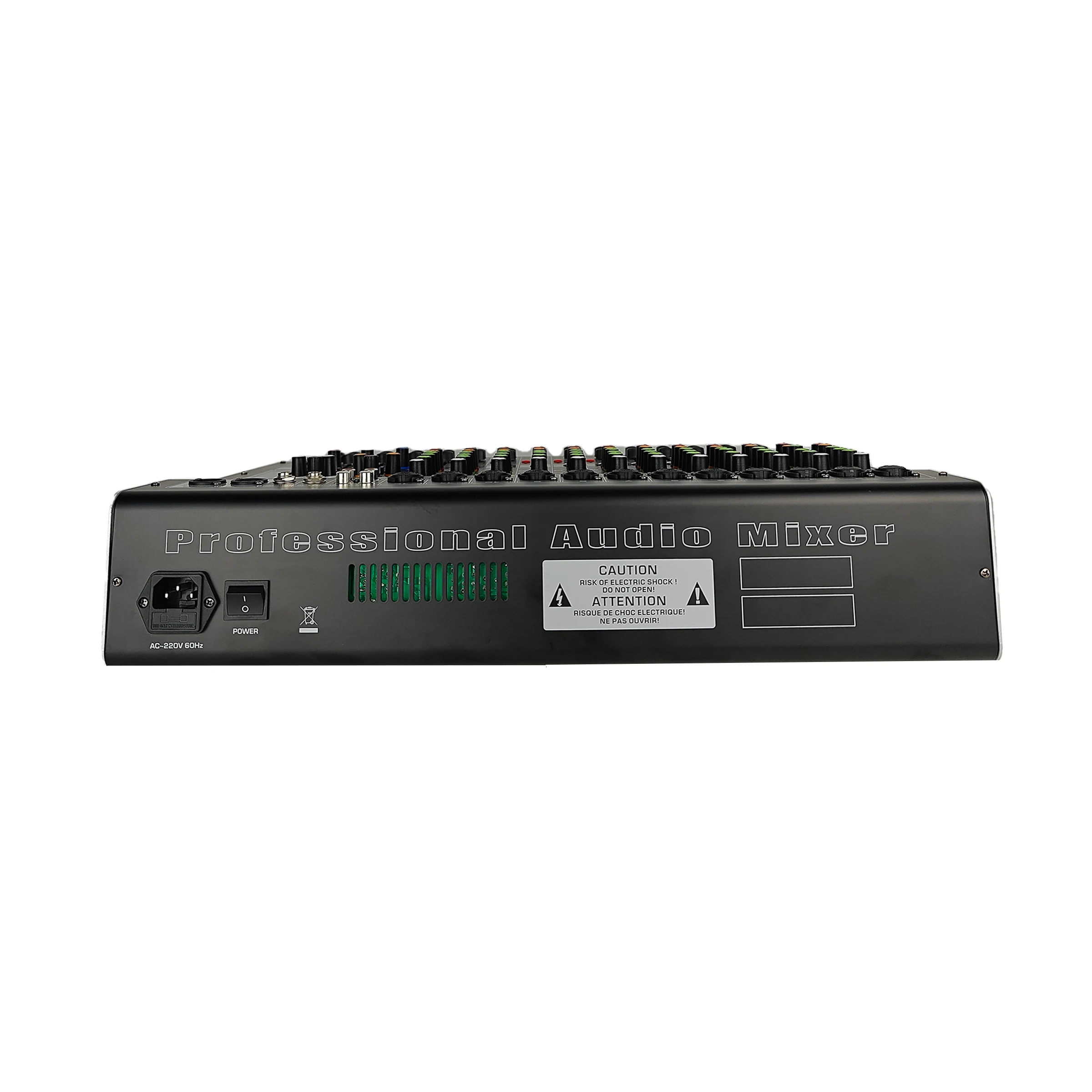 12 Channel Professional Audio Mixer Studio Audio Console USB MP3 Input 48v Phantom Power DJ Console