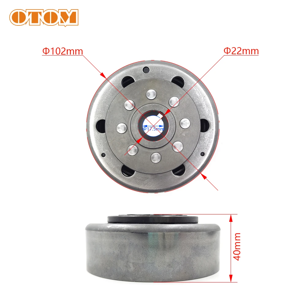 OTOM Motorcycle Magnetic Cylinder Magnetor Rotor Head For ZONGSHEN NC250 NC450 Off-road Motocross Engine Accessories Parts Bikes