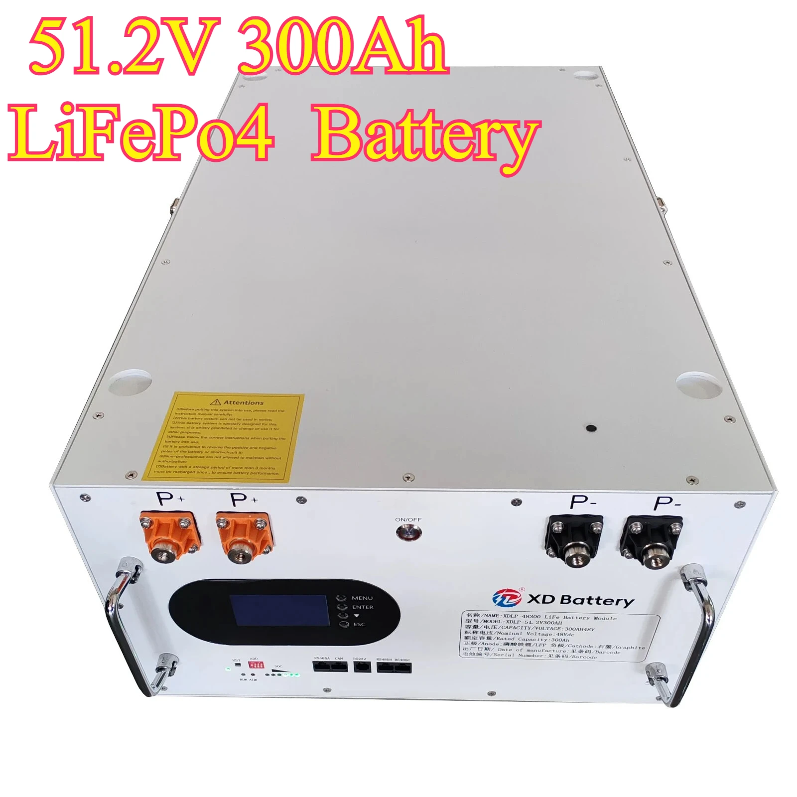 

Solar Energy 15kWh Storage Battery for Solar & Backup Stack 51.2V 300Ah LiFePo4