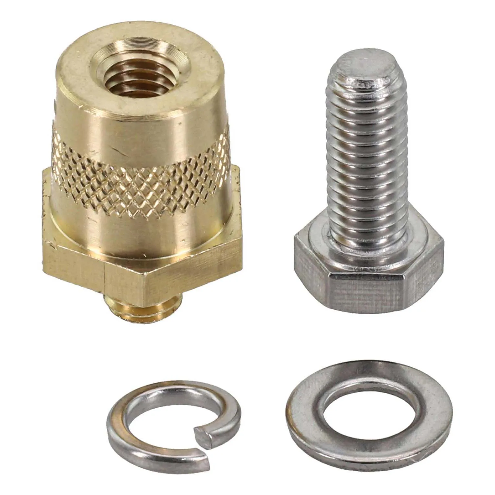 M8 Battery Terminals Heavy Duty Brass Connectors for Quick Identification and Connection of Positive/Negative Poles
