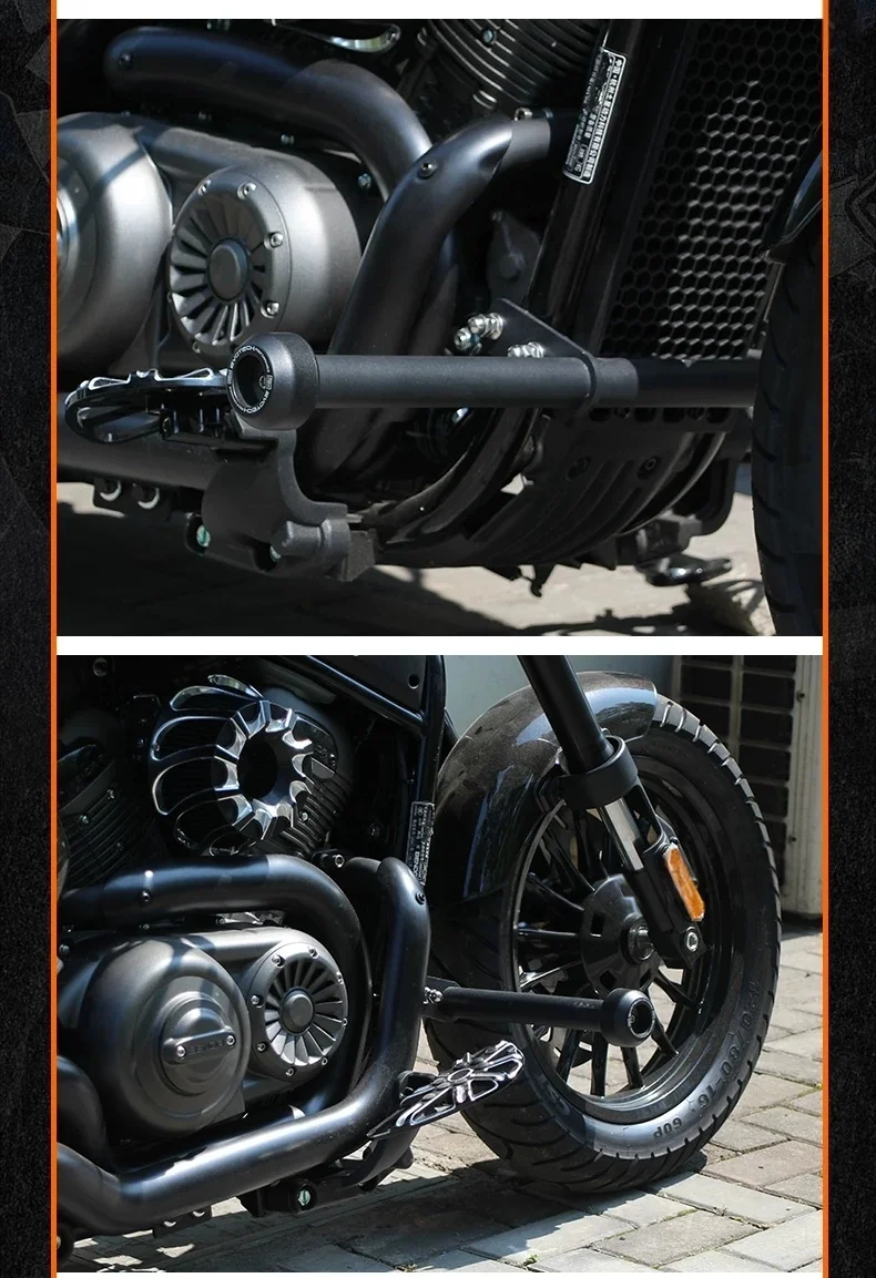 For  CM300 Stainless Steel Integrated Crash Bar Front Engine Bumper Guard Anti-collision Accessories