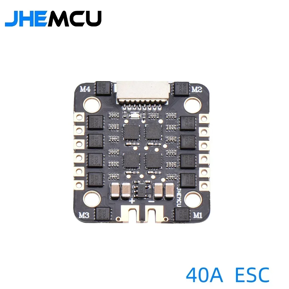 JHEMCU EM40A BLHELI_S 4-in-1 ESC - DShot600, 2-6S voor FPV Racing/Freestyle & Micro Drones (2025 nieuwe versie)