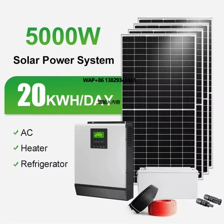 10Kw 20Kw 30Kw 3 Phase Solar Panel 20000W Energy Storage 8Kw Hybrid Inverter System Complete Home for Industry