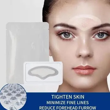 Patchs frontaux à micro-aiguilles à l'acide hyaluronique, masque anti-traitement, raffermissant, lignes déformables, autocollants anti-âge, F6J8