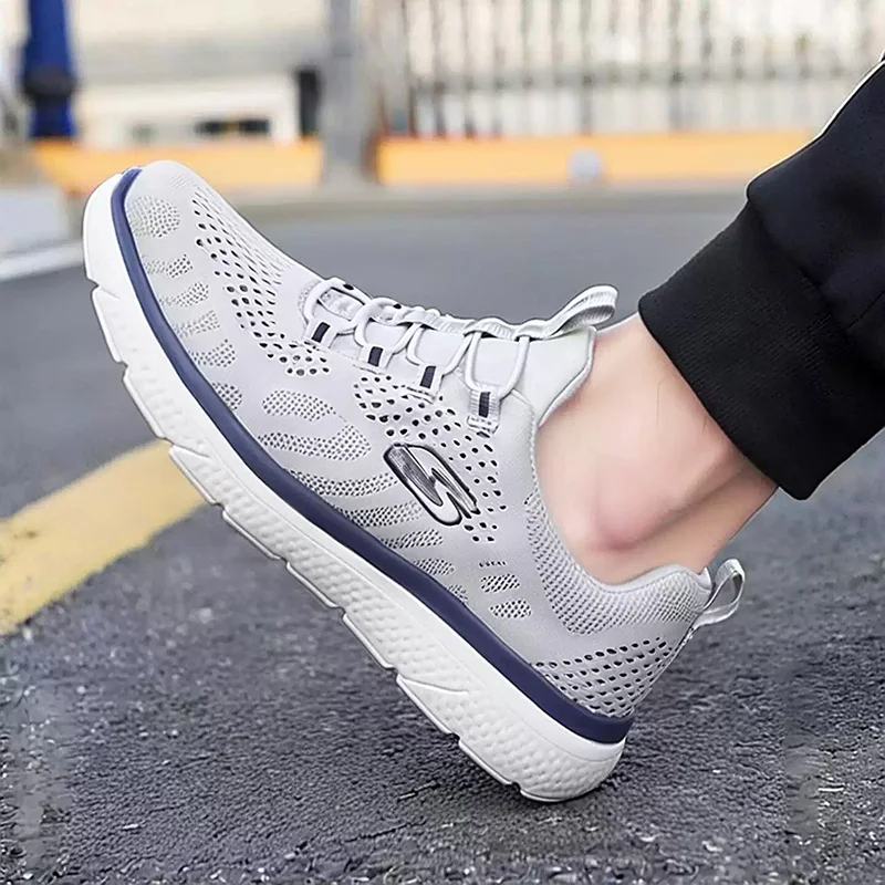 Skechers Mesh Breathable Running Shoes - Fall New Arrival Casual Soft-Tread Shoes - Authentic Men's Sports Shoes 8790439-GRY
