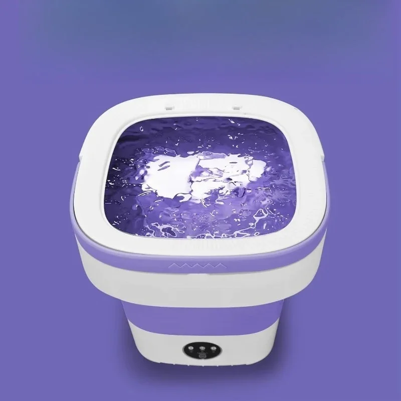 Portable 16L Mini Washing Machine Upgrade Swivel Basket 3 Cleaning Modes Small Foldable Clothes Design Hotel Apartment