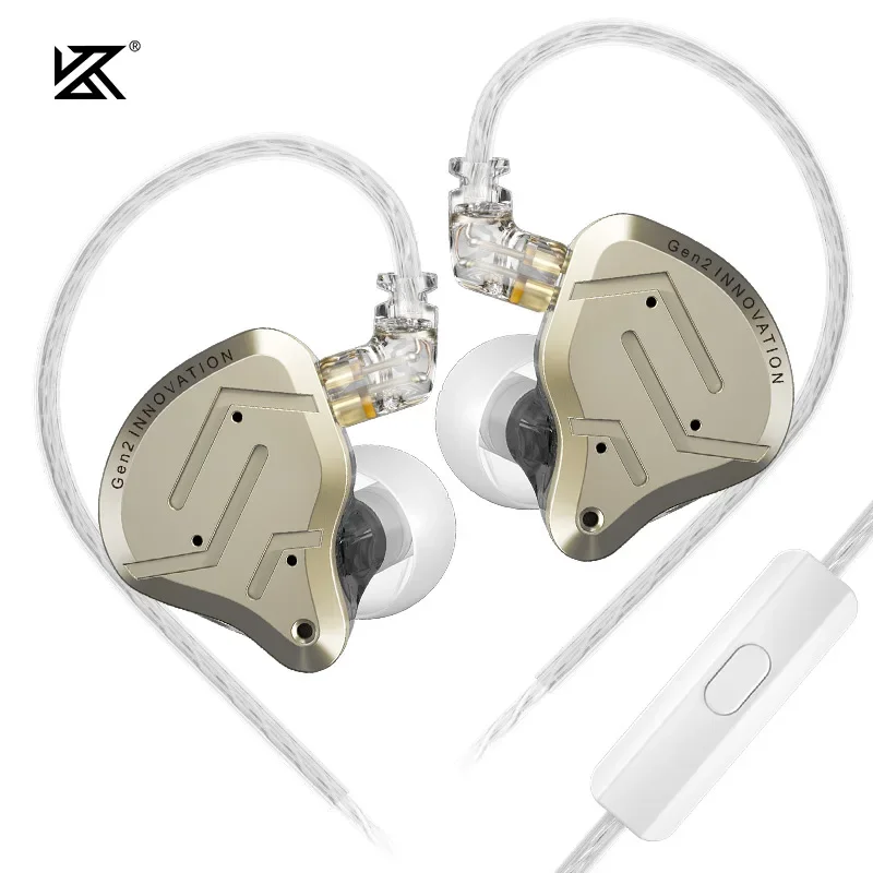 KZ ZSN Pro 2 Hybrid Drive 1BA + 1DD in Ear Metall Kopfhörer HIFI Bass Headset DJ Musik Ohrhörer Sport Noise Cancelling Kopfhörer 4