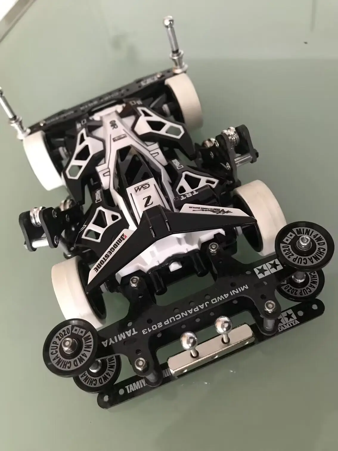 R/C Model Car Tamiya Mini 4WD 95294 & 19611 Max Breaker CX09 Black