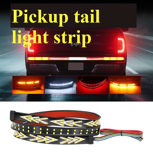 Imagen 2 del producto Barra de luz LED Flexible Universal para puerta trasera, 1 Uds., 12V, para camionetas, remolques y SUV, freno, marcha atrás e impermeable