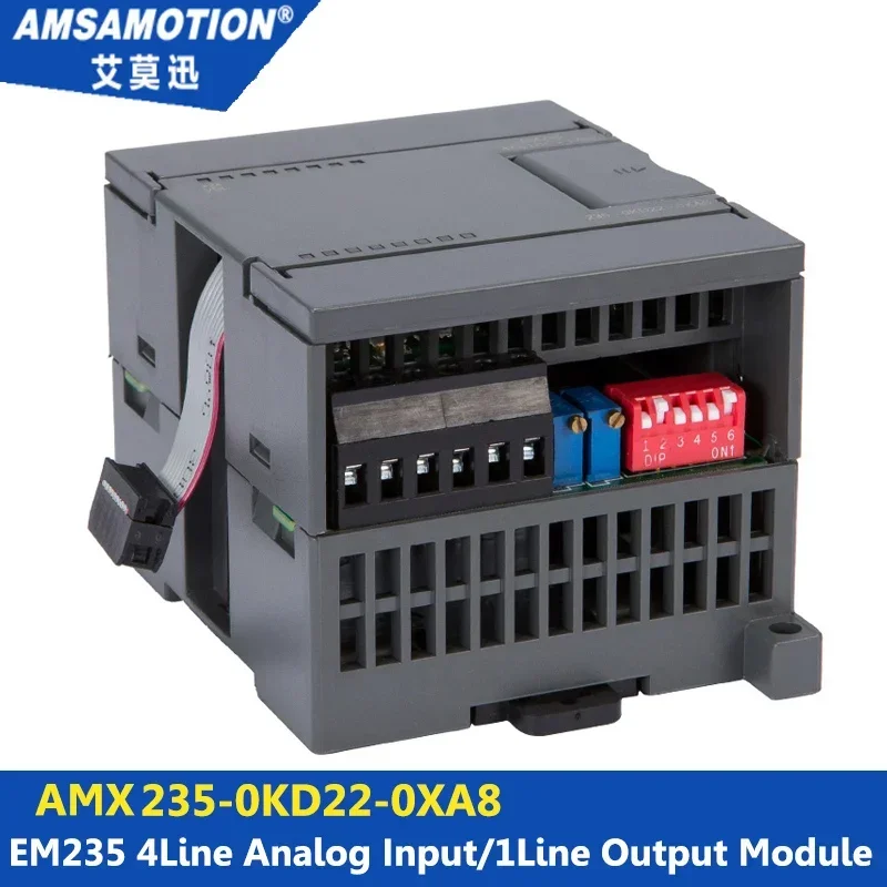 Suitable for Siemens S7-200 Analog Module AMSAMOTION AMX-200 4I/1O EM235 235-0KD22-0XA8 Extension Module