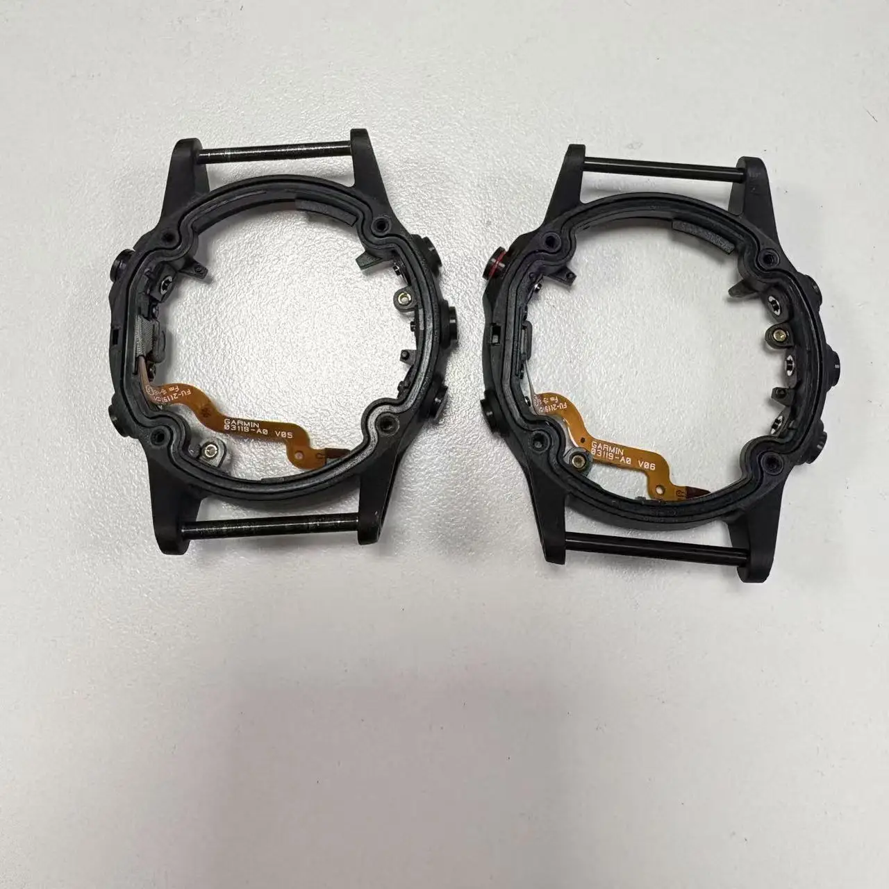 Plastic Frame Repair For Garmin Fenix 5 Fenix 5 Sapphire Middle Frame With Buttons (Red / Black)