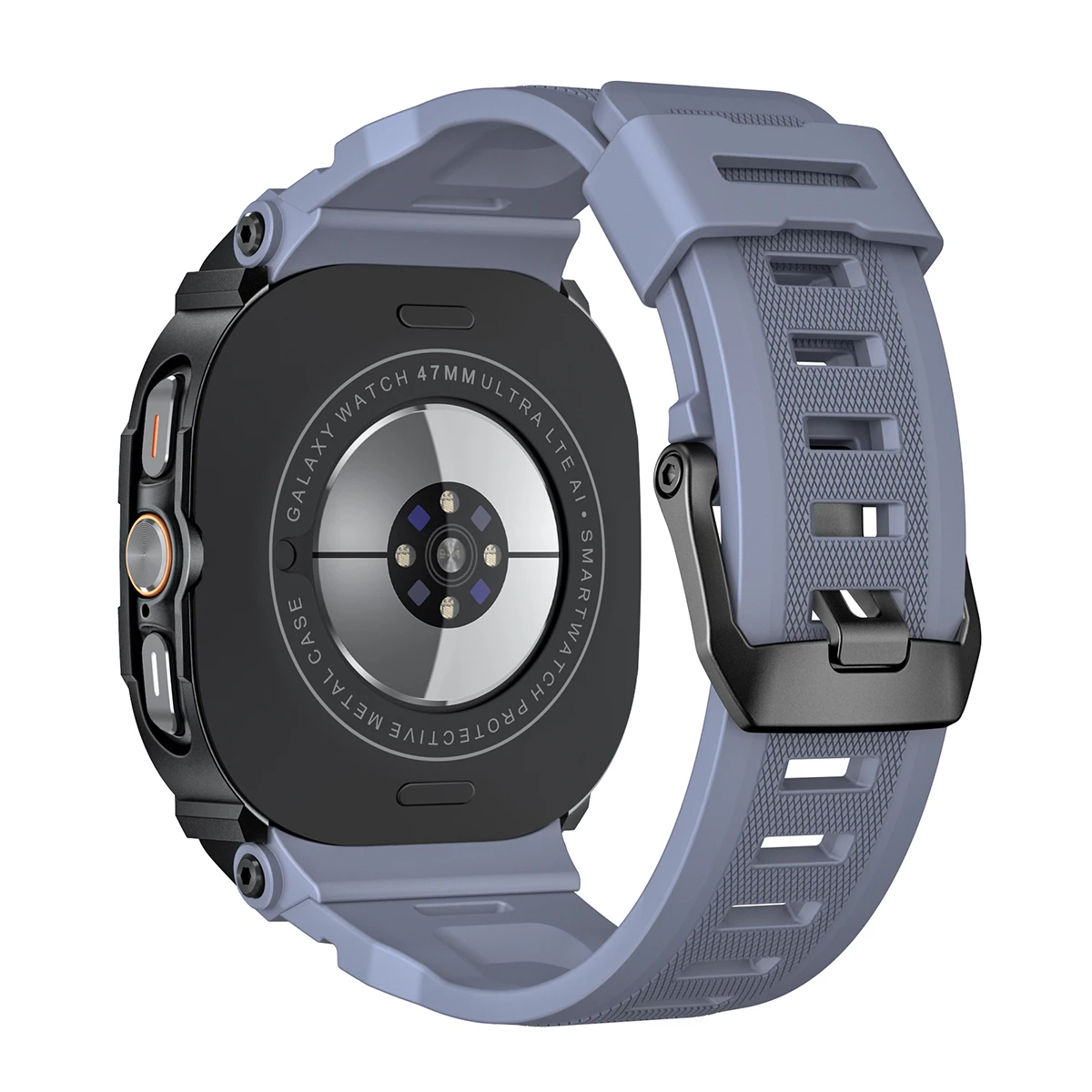 Luxuriöses Metallgehäuse+Armband für Samsung Galaxy Watch Ultra 2025 47mm Silikon Sport-Armband Correa Mod-Kit für Galaxy Watch 7Ultra2 – Detail 13