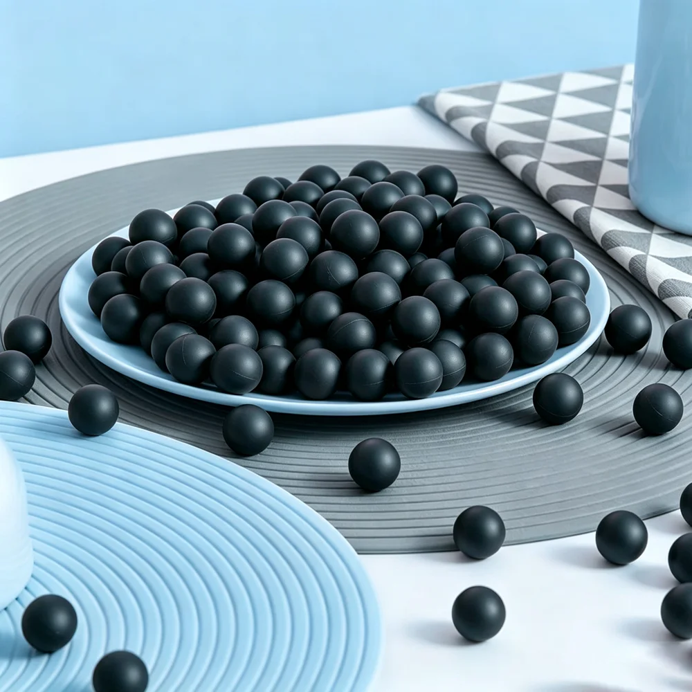 Black Solid Rubber Ball Round Sealing Rubber Ball Industrial DIY Parts Dia 1/2/2.5/3/3.5/4/4.5/4.76/5/5.3/5.5/6-127mm 1-500Pcs