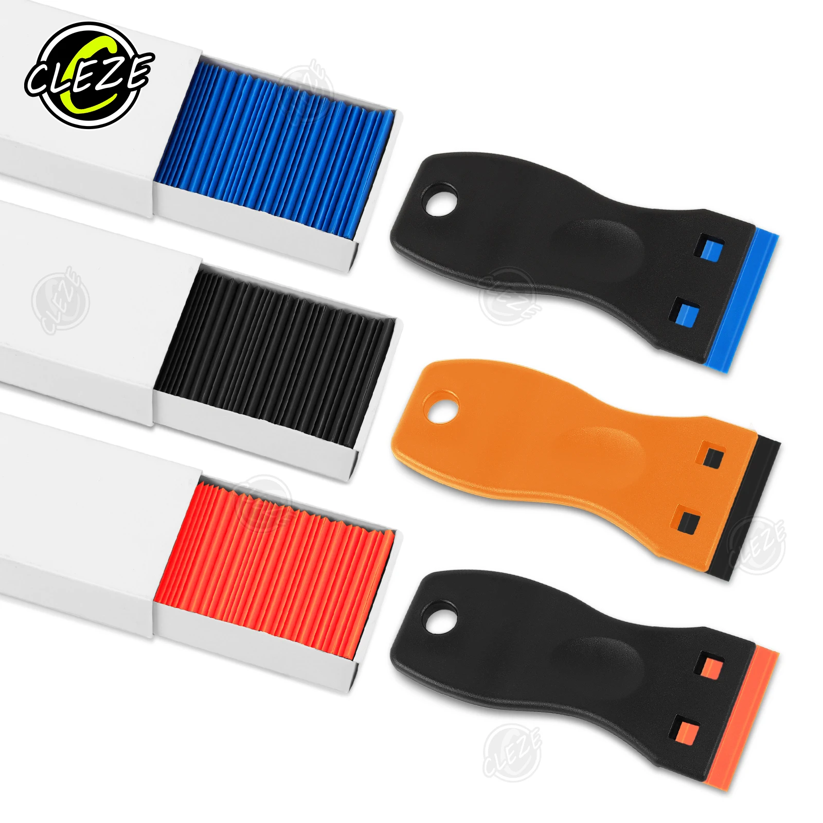 cleze-100-piezas-de-cuchillas-de-plastico-de-doble-filo-para-limpiar-cristales-de-ventanas-herramientas-de-raspado-para-eliminar-pegamento-de-vinilo-y-adhesivos-de-coches