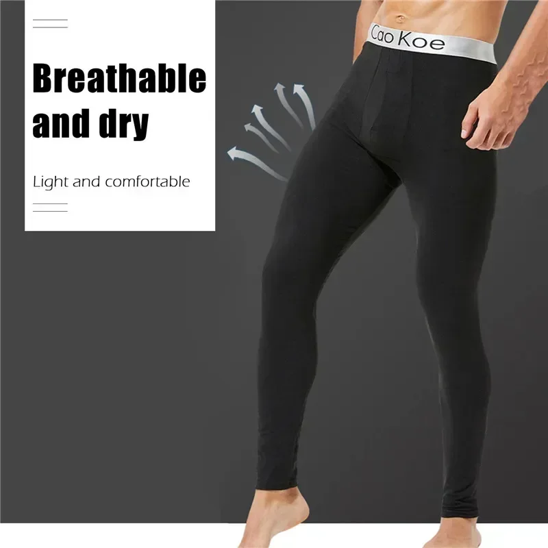 Warm Long Thermal Tights Thermo Size Pants Leggings Fleece-lined Man Men Trousers Plus Underwear Thick Johns Comfortable Winter