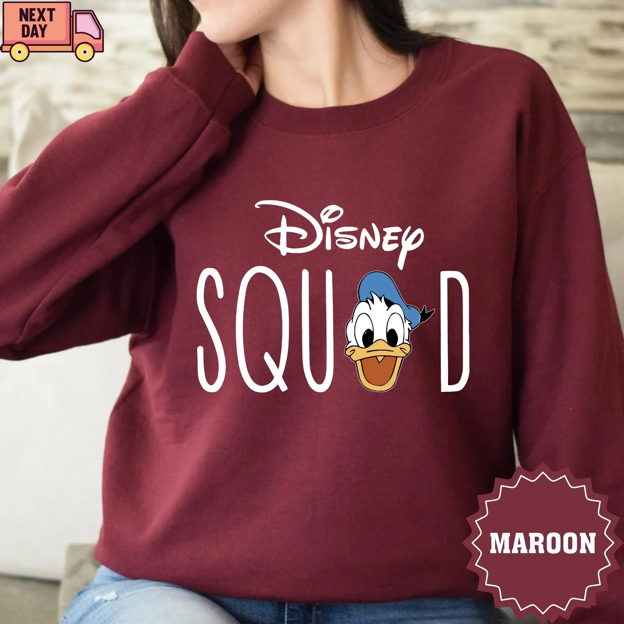 تي شيرت ديزني سكواد، قميص فرقة ميكي آند فريندز، قميص فرقة شخصيات ديزني، قميص ديزني المطابق للعائلة