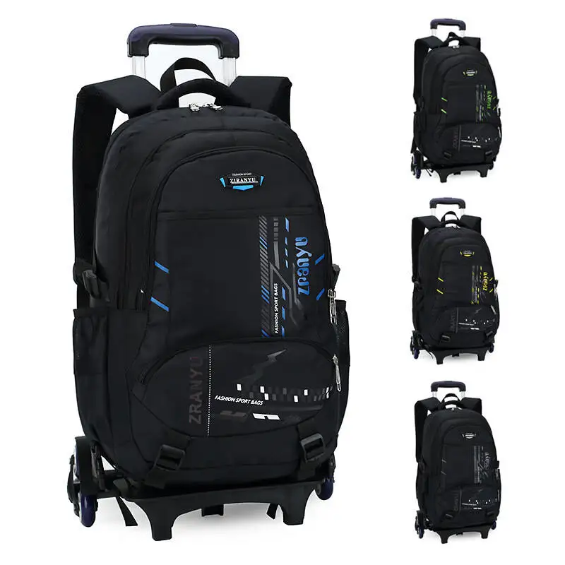 Trolley School Bags for Boys Children Rolling Backpack Elementary School Backpack with Wheels Student Book Bag Carry on Luggage