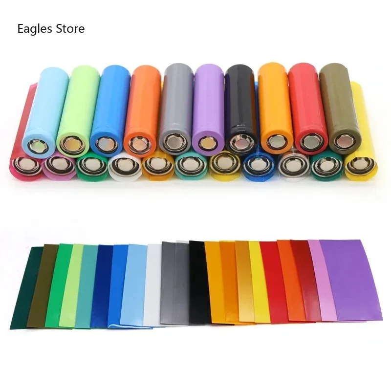 

20 100 500pcs 18650 Lipo Battery Wrap PVC Heat Shrink Tube Precut Width 29.5mm x 72mm Insulated Film Protect Pack Sleeving