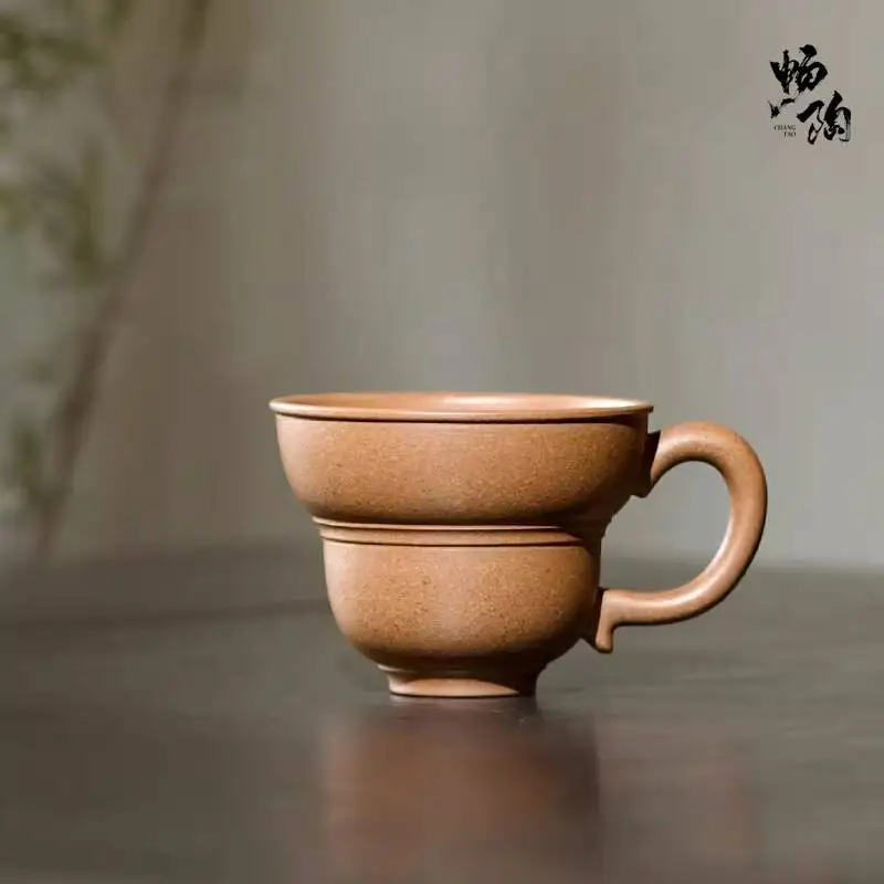 

[Changtao]Original Mineral Purple Clay Handmade Tea Tasting Master Cup, Danpo Clay, Fulu 110Cc, Single Price