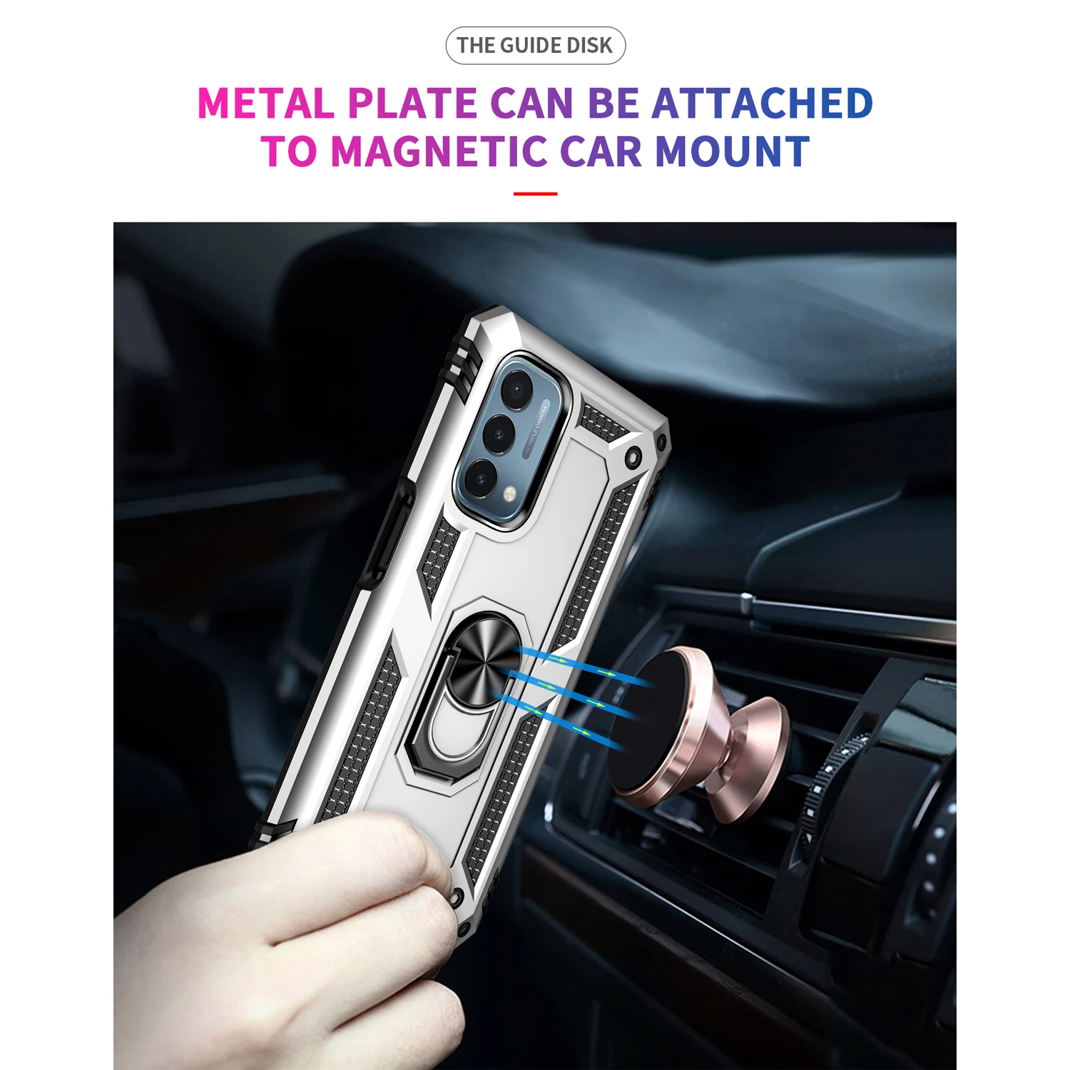 Magnetic Kickstand for Oneplus 9 Pro 7 Pro Nord N200 5g Military Grade Armor Shockproof Drop Proof Protection Cover