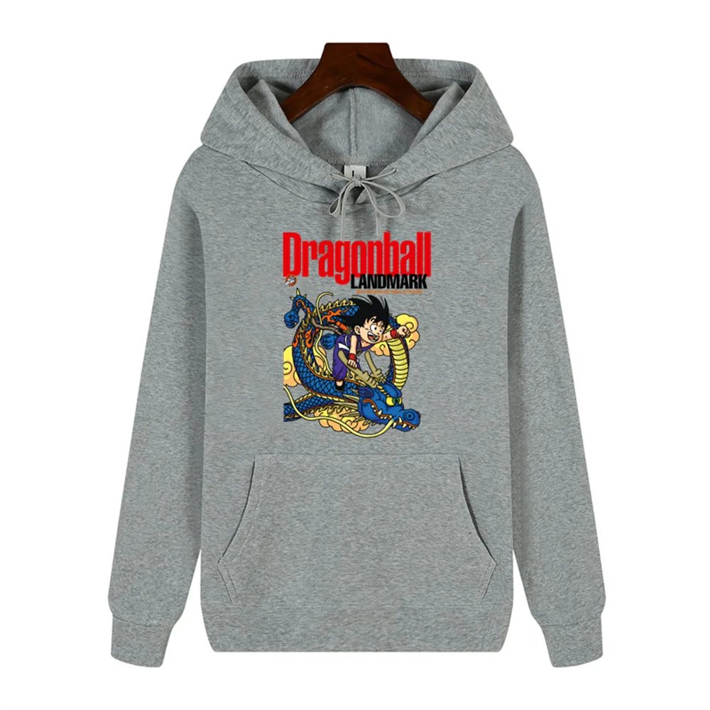 Seven Dragon Ball men's high-end quality hoodie clothing Wukong pattern printed autumn and winter thick warm casual sports hoodi