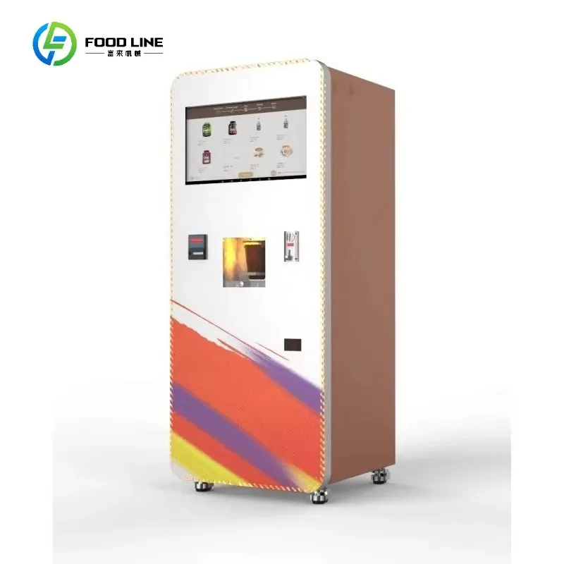 Outdoor Custom Touch Screen Milkshake Gym Cold Mixed Drink Coffee Protein Shake Vending Machine With Card Payment