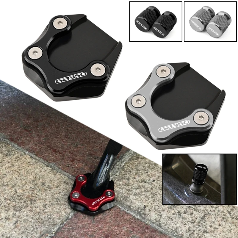 جديد مناسب لهوندا GB350 GB350S gb 350 350s 2021-2025 2023 دراجة نارية الجانب حامل تمديد الوسادة مسنده المكبر لوحة قوس #1