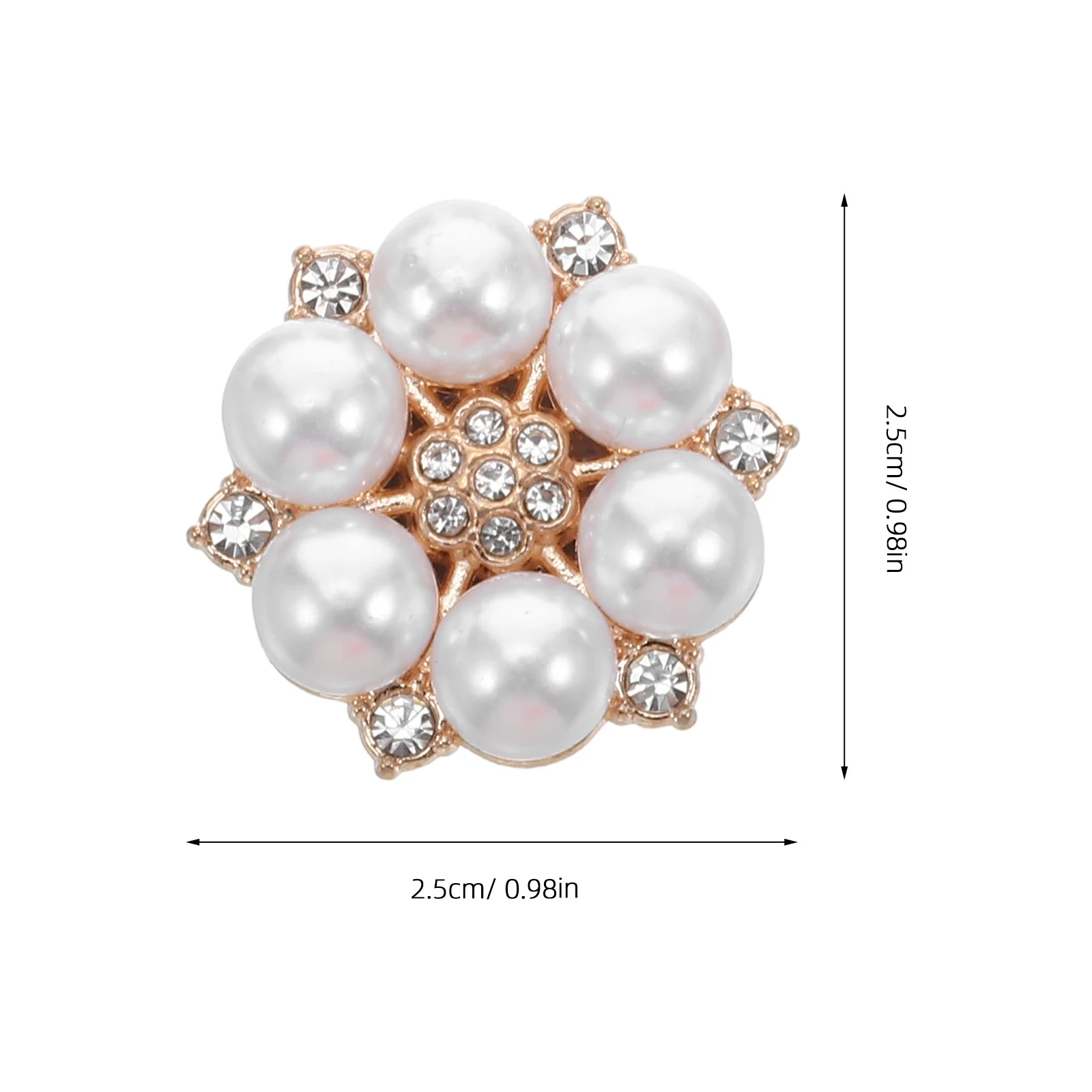 6 pezzi di bottoni decorativi per polsini, strass, perle, fiori, maniche, clip per camicie eleganti da uomo, accessori per spille da smoking