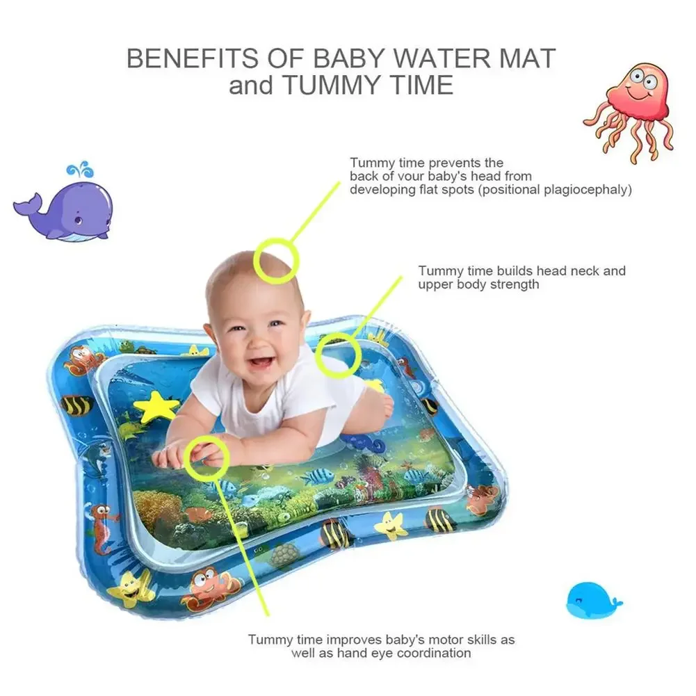 Infinno Inflatable Tummy Time Mat Premium Baby Water Play Mat for Infants and Toddlers Baby Toys