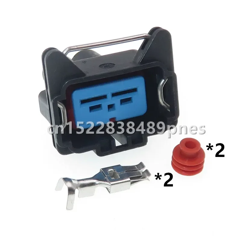 2 Pole 93BG-14489-KBA Water Tank Electronic Fan Connector Auto Waterproof Wiring Harness Socket For Ford