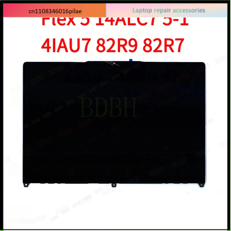 BDBH For Lenovo IdeaPad Flex 5 14ALC7 5-14IAU7 82R9 82R7 82TA LCD Touch Screen Display Replacement Assembly 5-14 Display