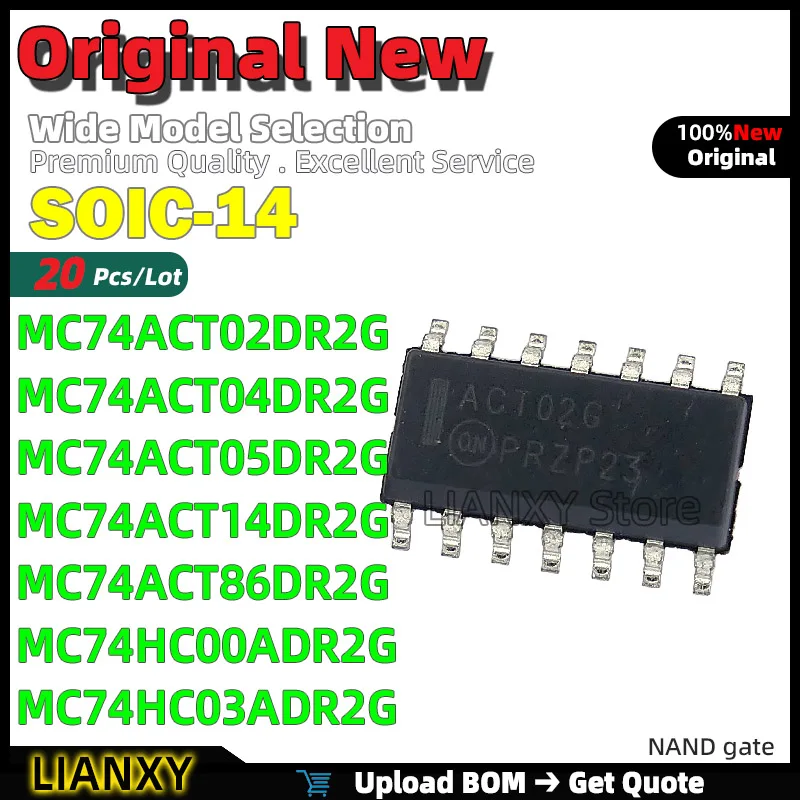 20Pcs Soic-14 Mc74A…