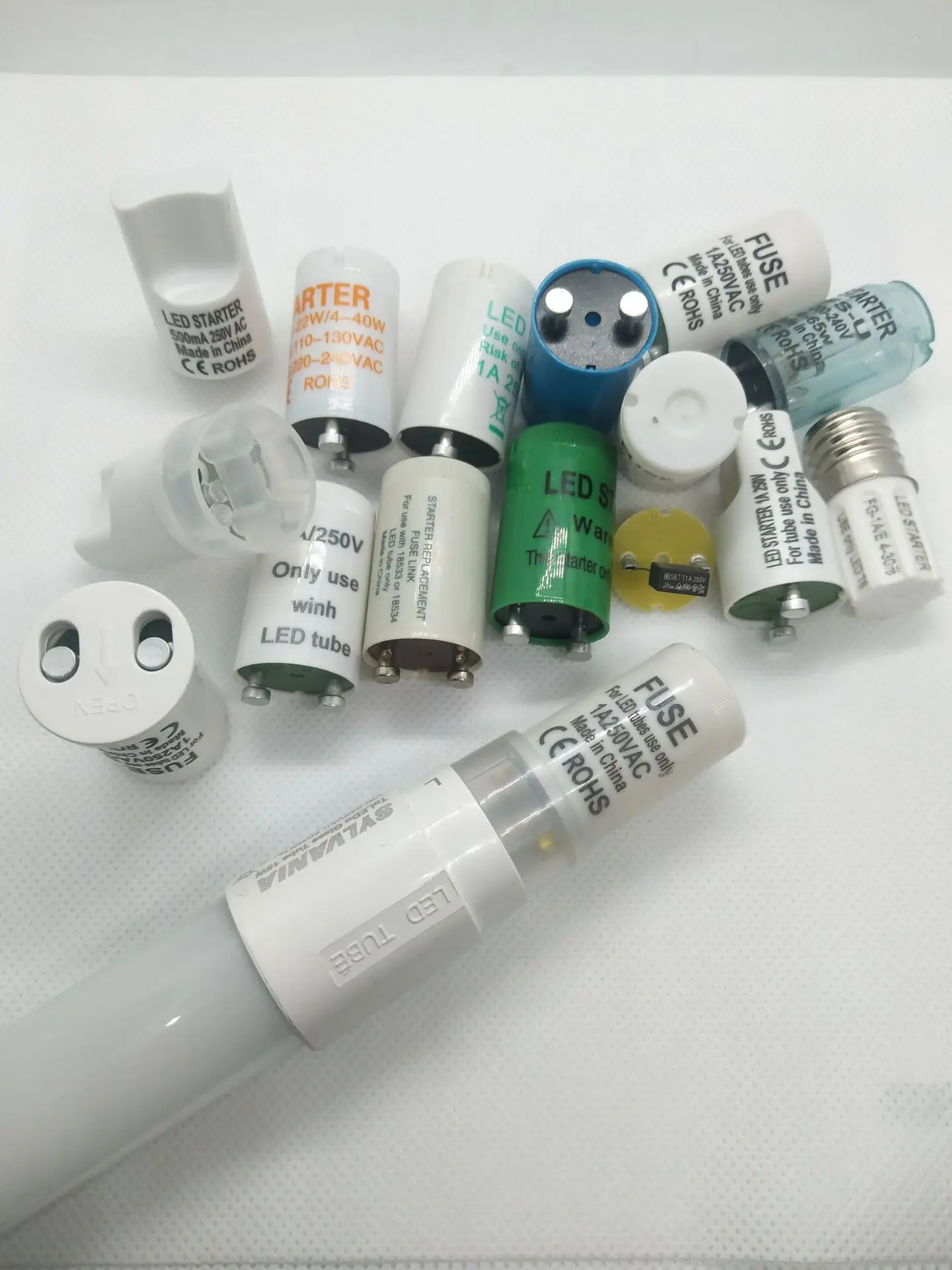 10 قطعة/الوحدة 110 فولت-130 فولت كاتب مصباح ليد البعوض مصباح فيوز كاتب FG-5P لمصابيح البعوض 4-40 واط CE ROHS