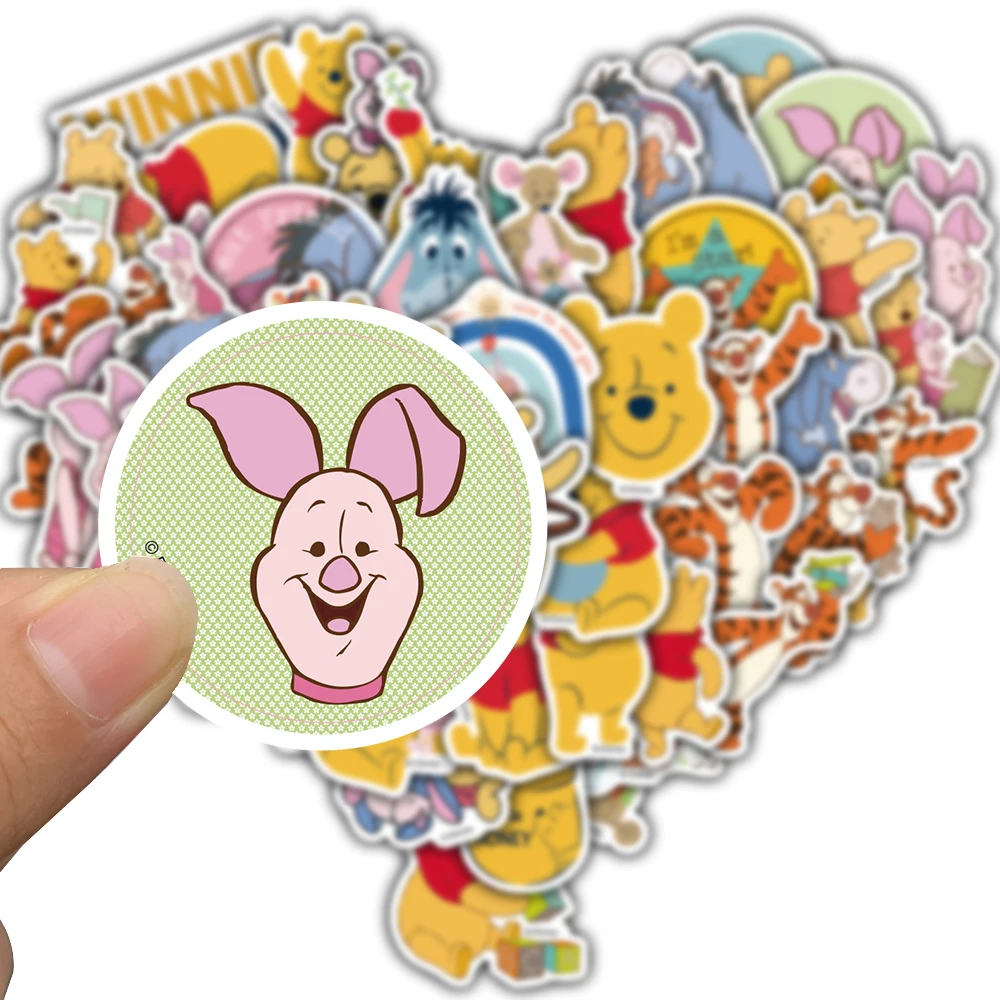 50 قطعة ديزني أصدقائي تيجر بوه ملصق مقاوم للماء سكرابوكينغ الكتابة على الجدران الهاتف المحمول الأمتعة حقيبة السيارة Pegatinas الشارات