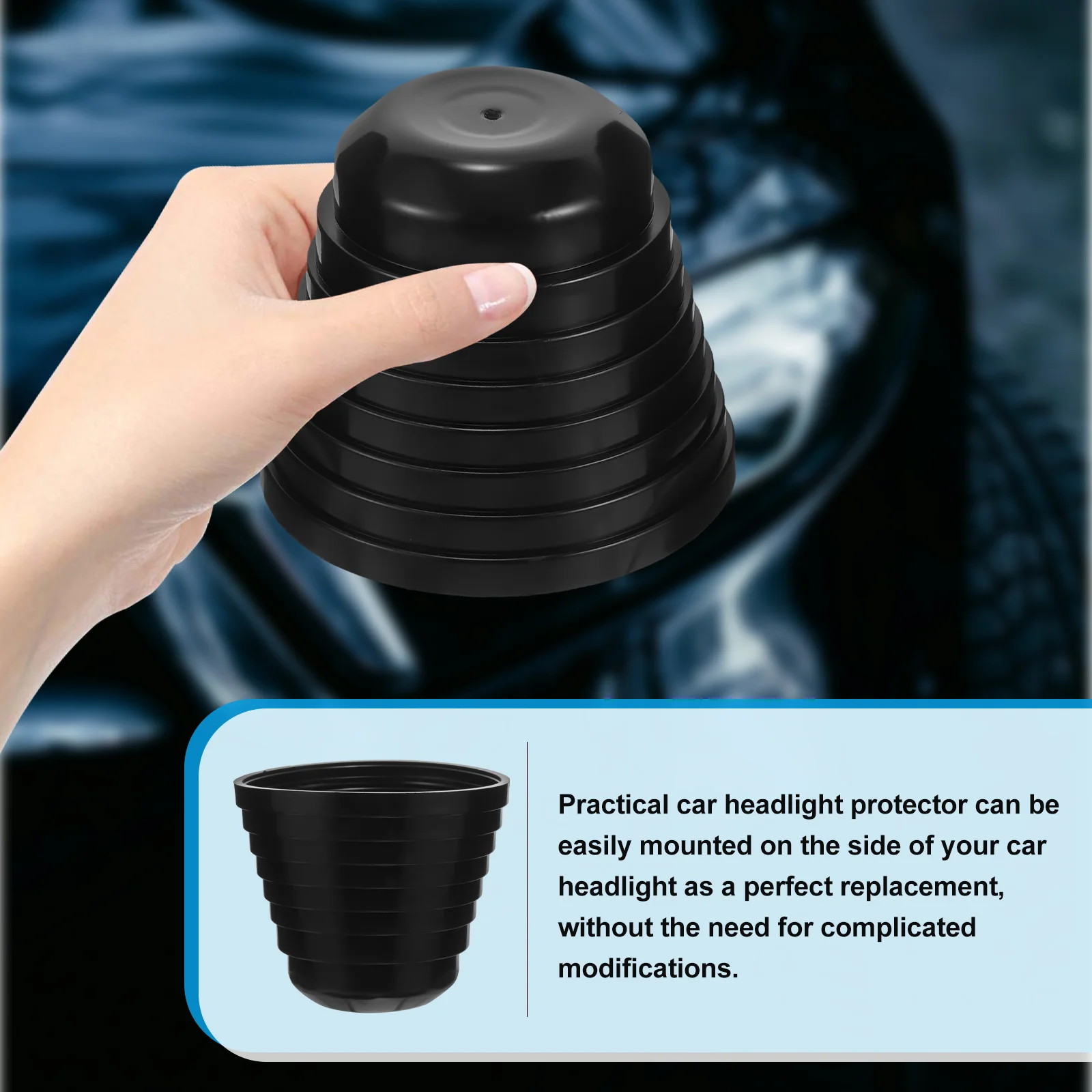 

Крышка фары Автомобильный аксессуар Гладкая поверхность Устойчивость к деформации Лучшая защита Защитное стекло передней фары